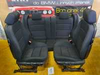 BMW E36 Compact Kompletne Wnętrze Fotele Kanapa Boczki Czarne Materiał