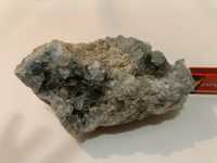 Naturalny kamień Celestyn w formie krystalicznej geody bryły Duży