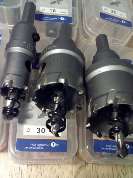 Сверло-коронка победит "TCT" по нержавейке и металу,пластик 14- 120 mm