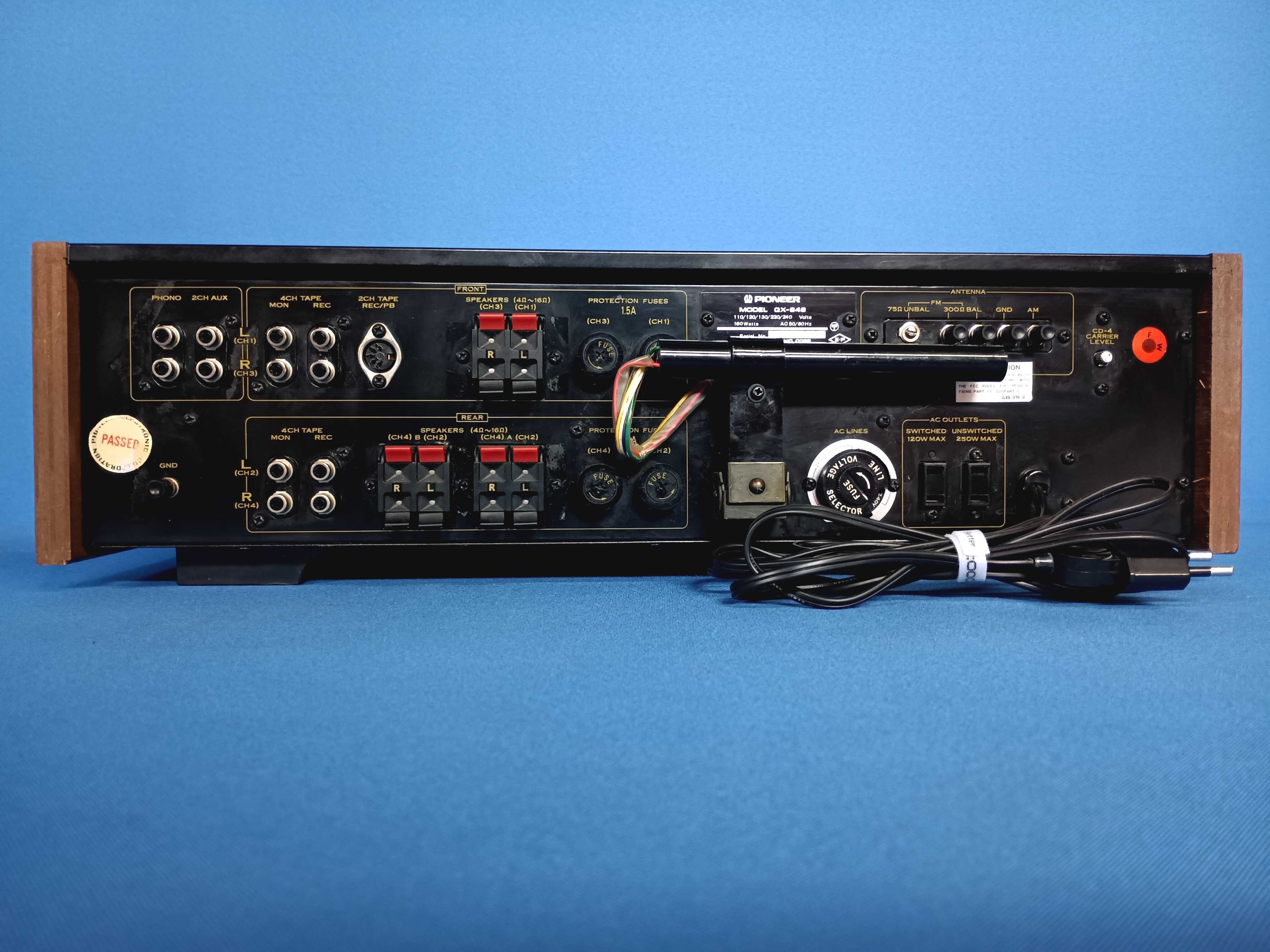 receiver quadrifônico PIONEER QX-646 + PIONEER CT-F6161