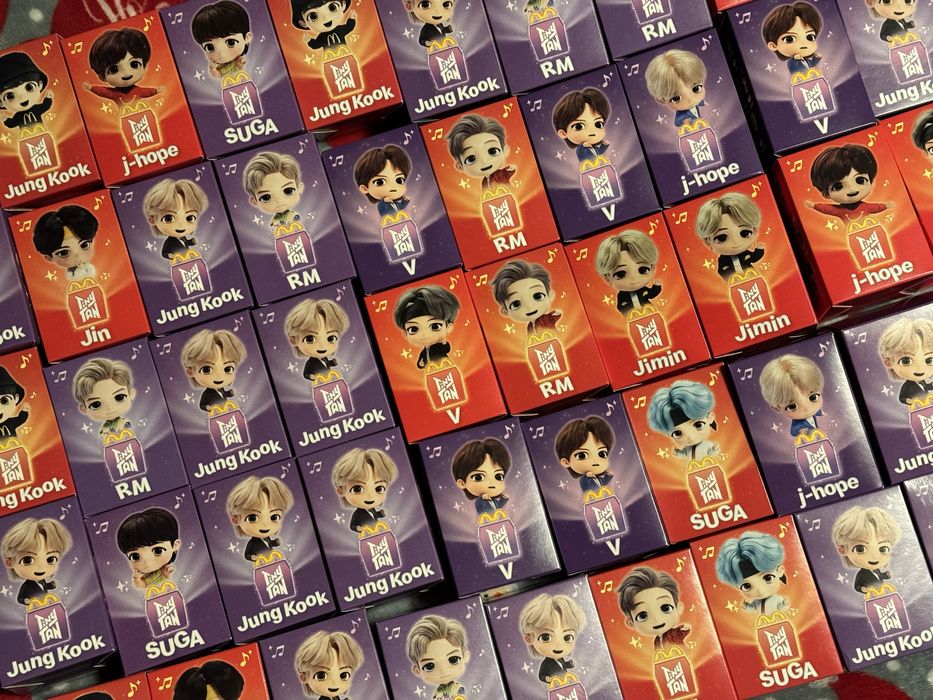 bts tinytan mcdonalds бтс фігурка іграшка макдональдз