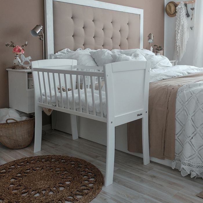 Mini łóżeczko biale woodies