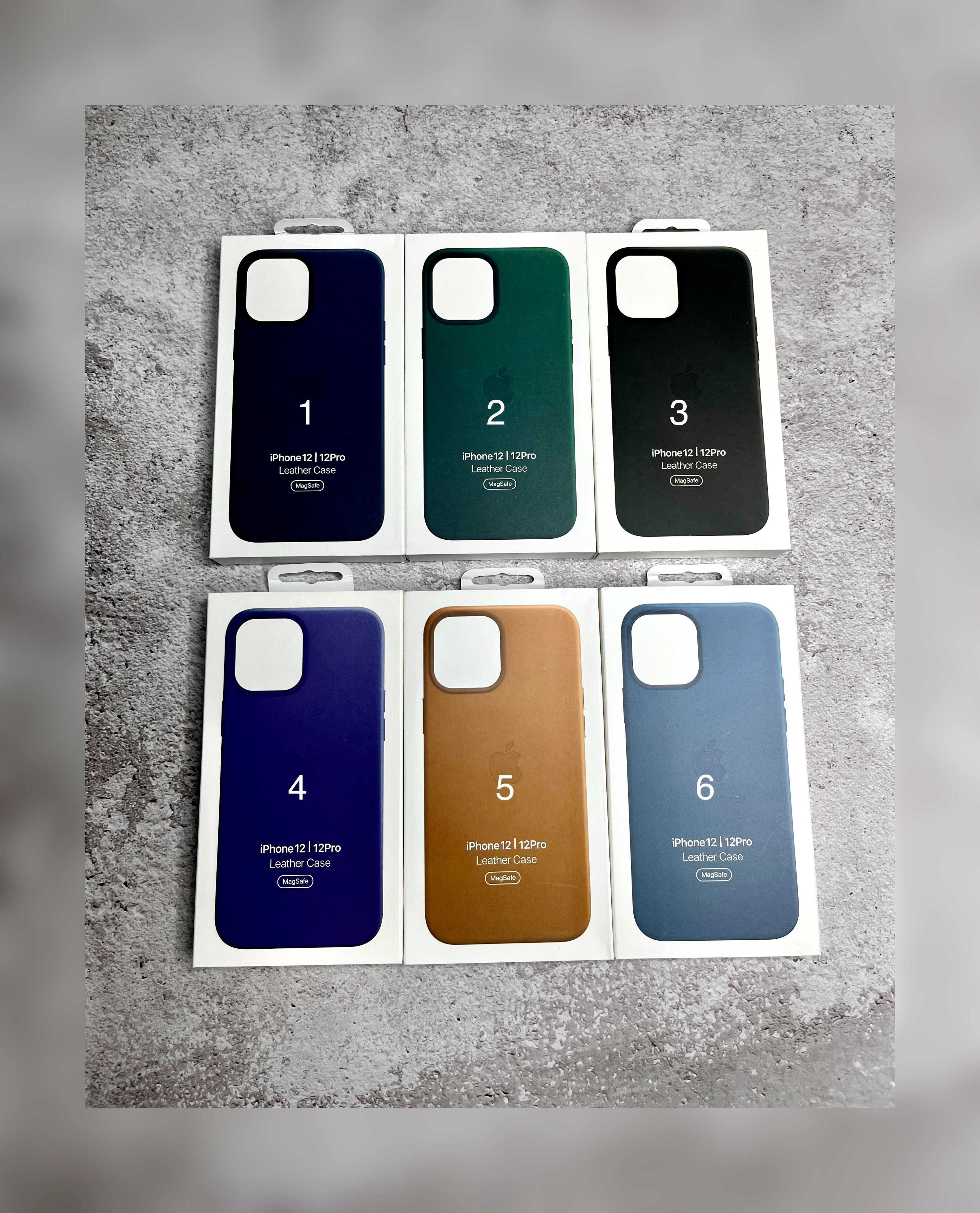 Чохол Leather Case MagSafe + Animation iPhone 12 12 Pro Max чехол