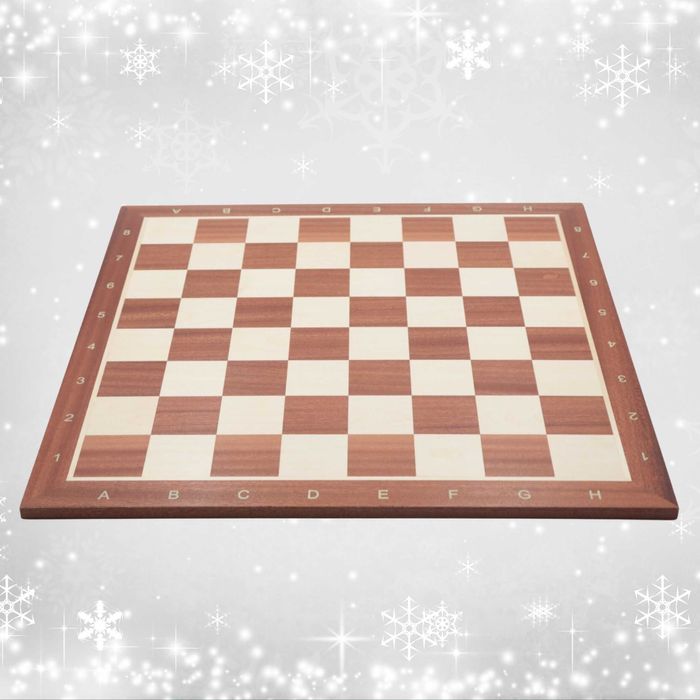 Szachy deska szachowa turniejowa duża rozmiar 6 z opisem drewniana