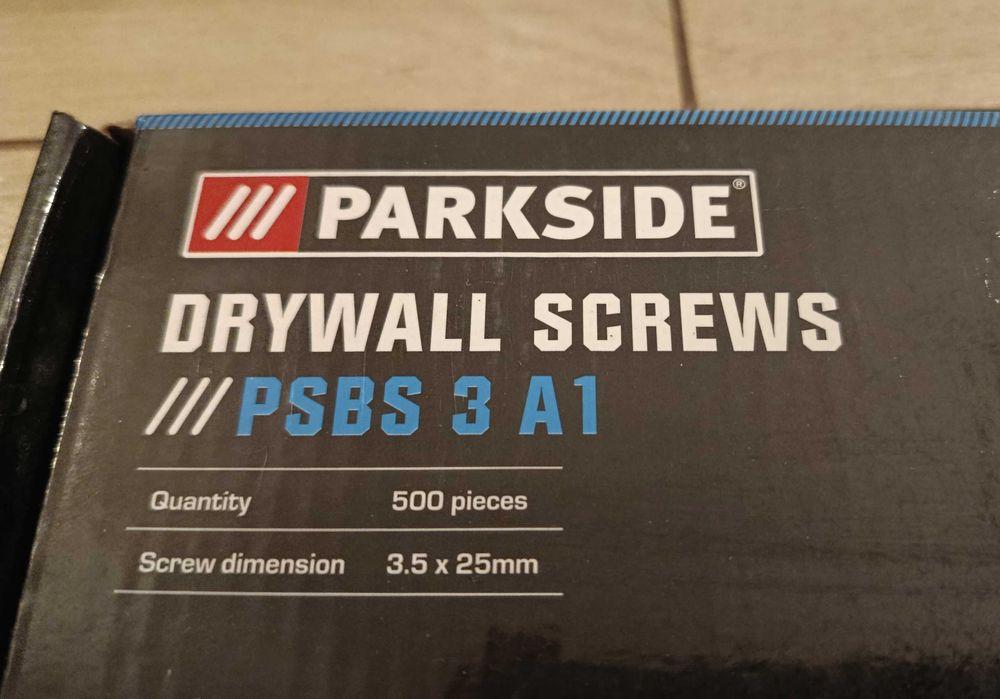 Wkrętarka taśmowa do płyt Parkside PTBS 520 A1 + wkręty PSBS 3 A1