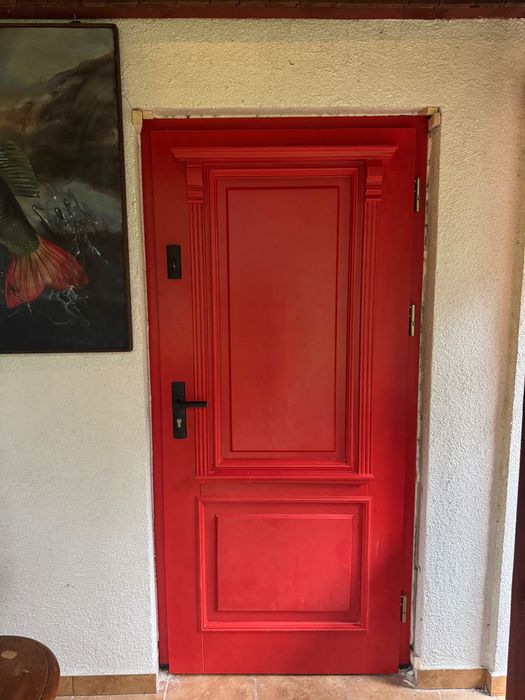 Drzwi zewnętrzne dębowe retro