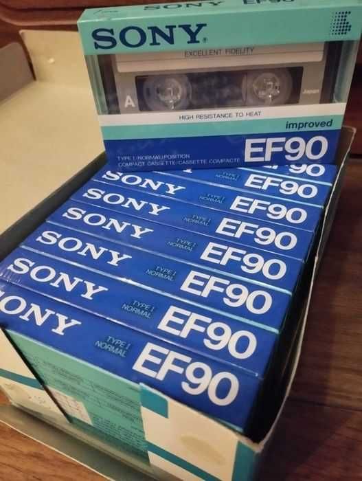 Аудіокасети Sony Super EF 90, HF, EF