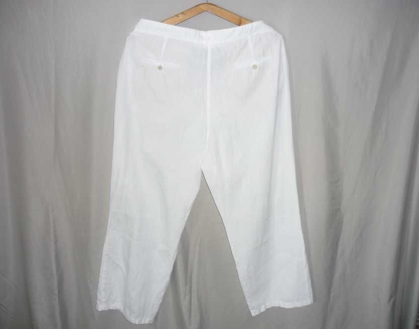 BRAX 100% Lienen білі лляні широкі штани великий розмір ідеальний стан