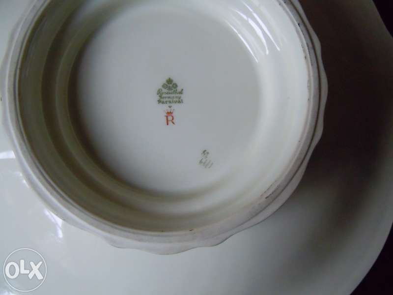 Patera Rosenthal Parzival zdobiona 24 karatowym złotem