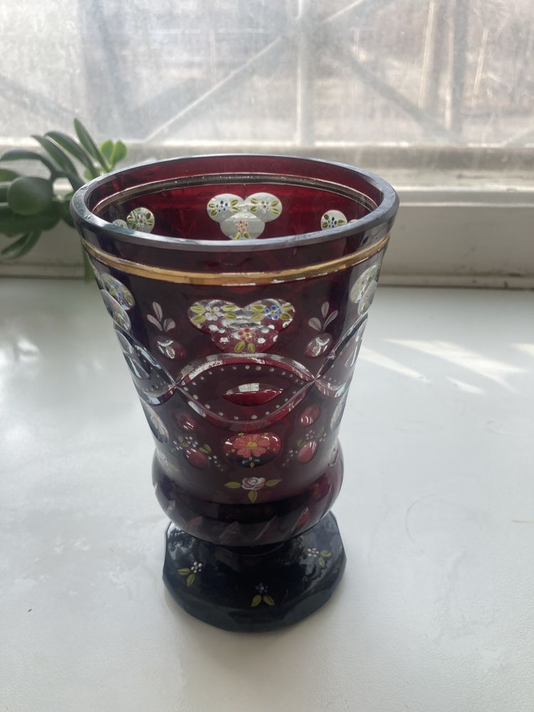Колекція ваз чеське скло