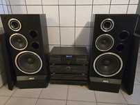 Wieża Technics z kolumnami,