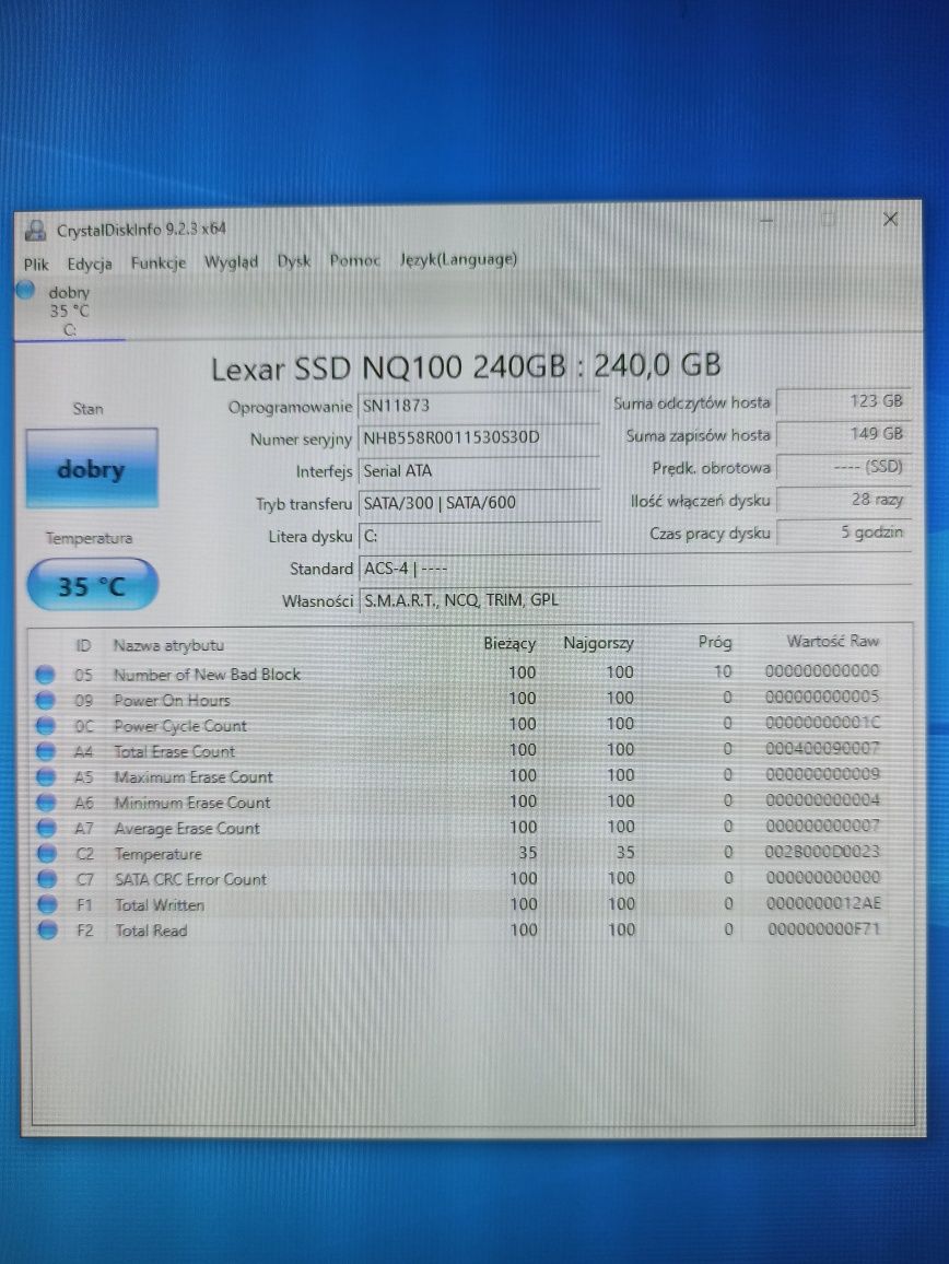 Komputer + monitor i5-2500 3,3Ghz 8GB Ram dysk SSD 240GB stacjonarny P