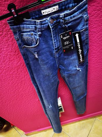 Spodnie rurki jeans XS S  M L XL