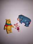 Pendentes/pingentes plástico Disney: Winnie the Pooh, Leitão e Ló: 4cm