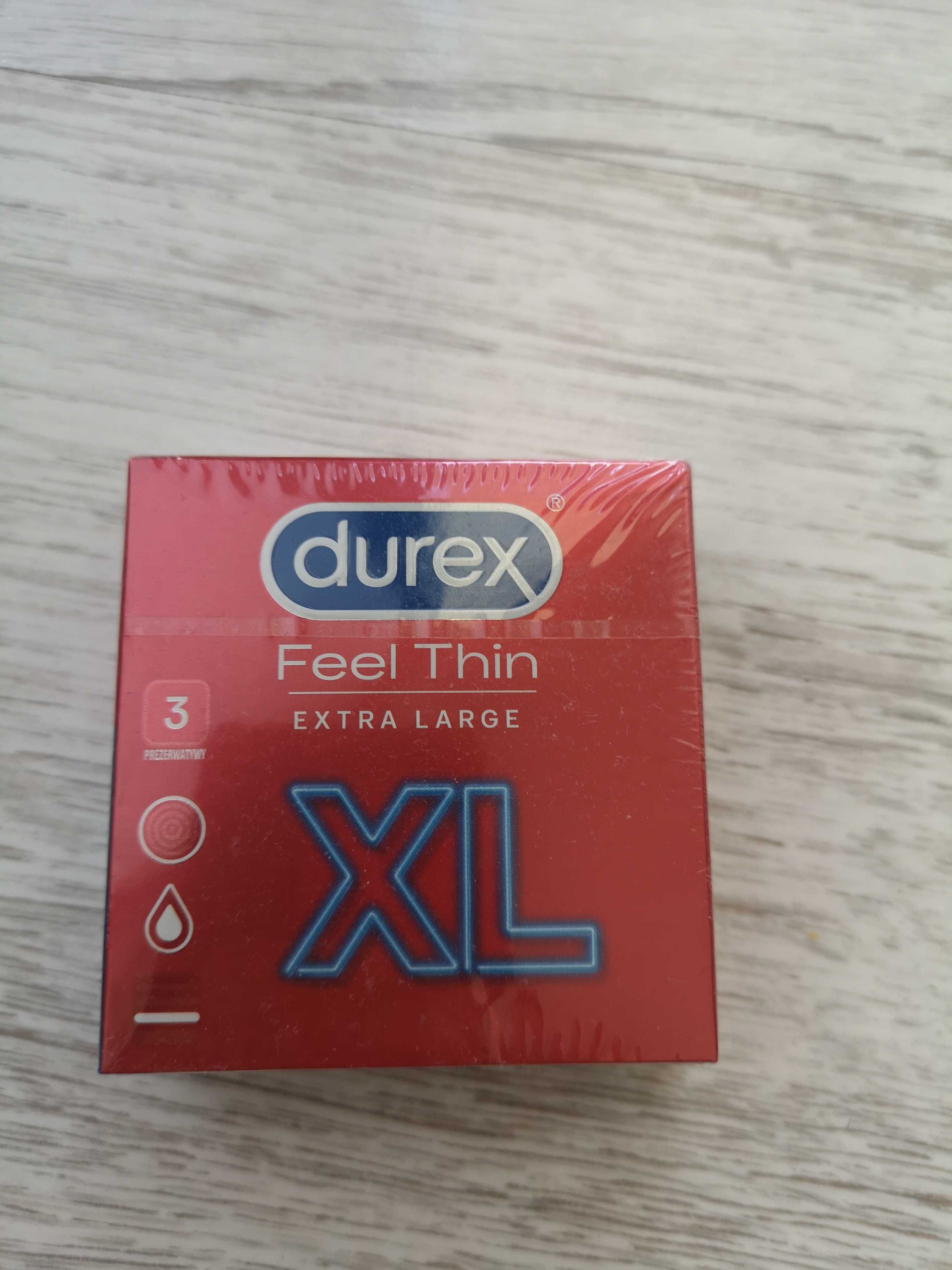 Durex Feel Thin XL Prezerwatywy 3 sztuki