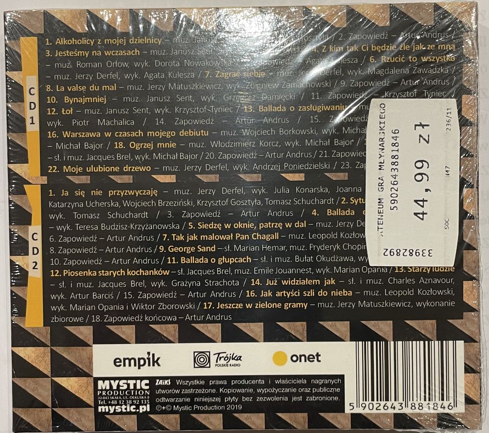 Płyta CD Ateneum gra Młynarskiego