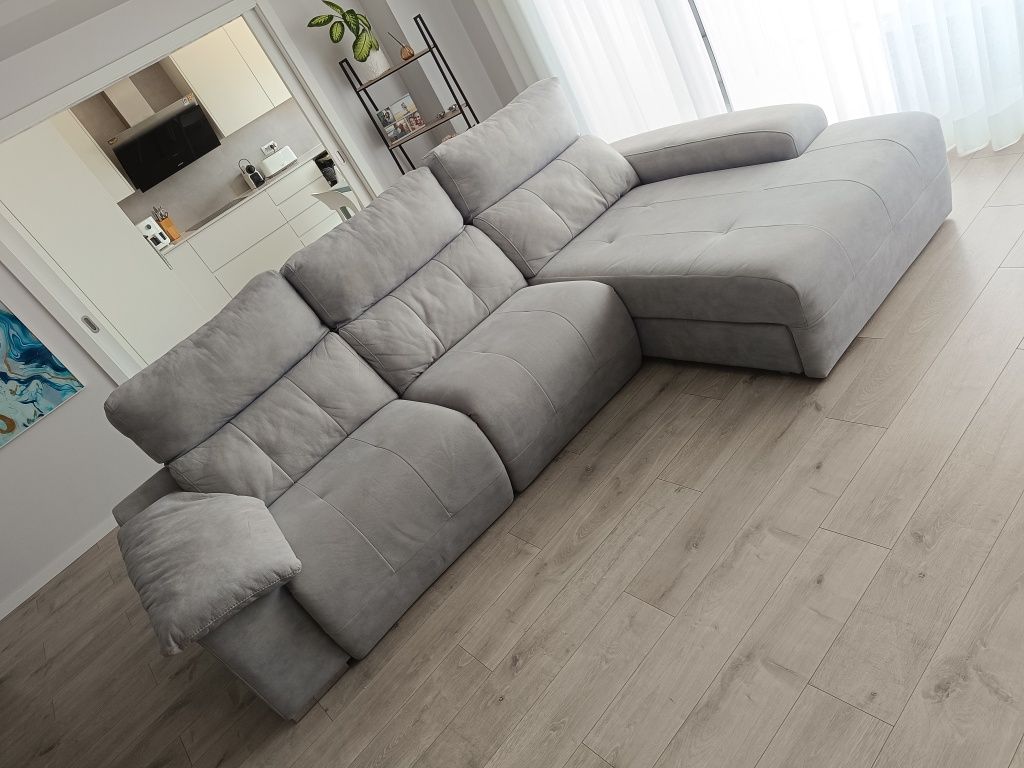 Sofá  elétrico com chaise longue