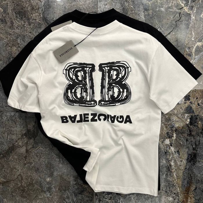 Футболка мужская Balenciaga  унисекс оверсайз оригинал белая