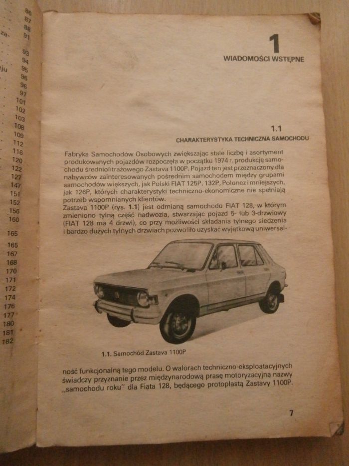 Jeżdżę samochodem Zastava 1100 p