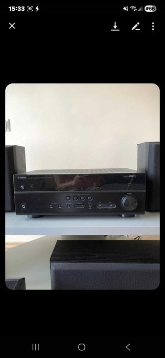 Kino domowe Yamaha rx-V481 plus oryginalne głosniki Yamaha łącznie 6