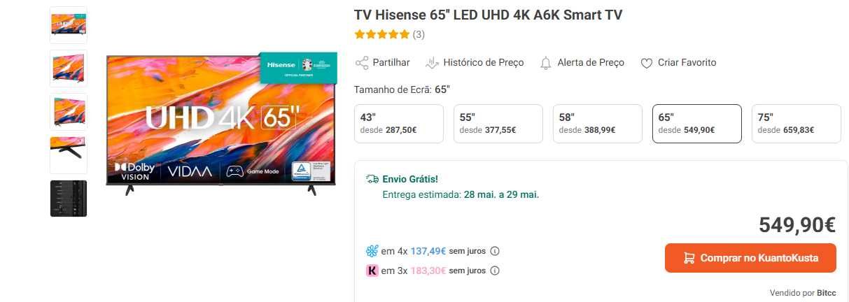 Televisão Hisense