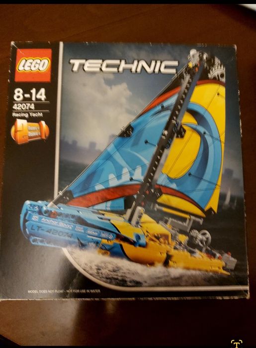 игровой мобиль  Автосервис,лего 42074 гоночная яхта