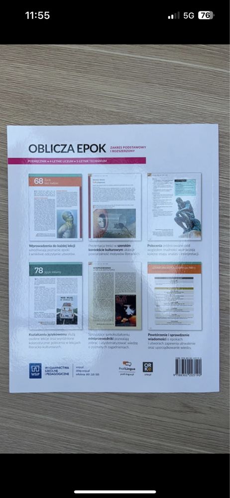 Nowy podrecznik Oblicza Epok 4 j. polski