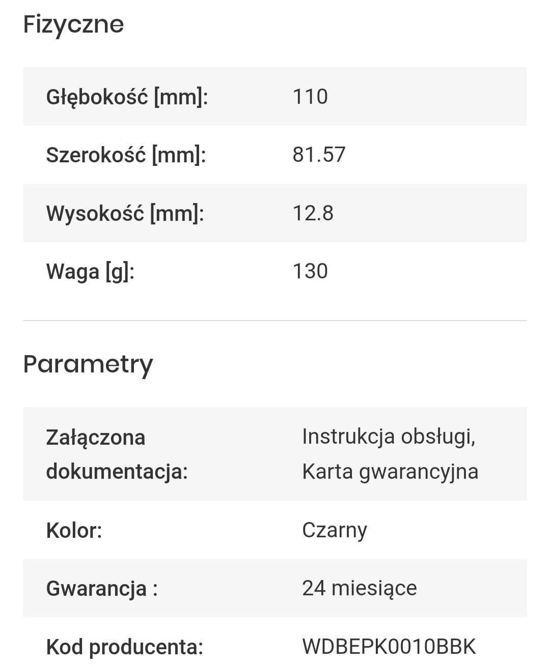 Dysk zewnętrzny WD Elements 1000GB jak nowy