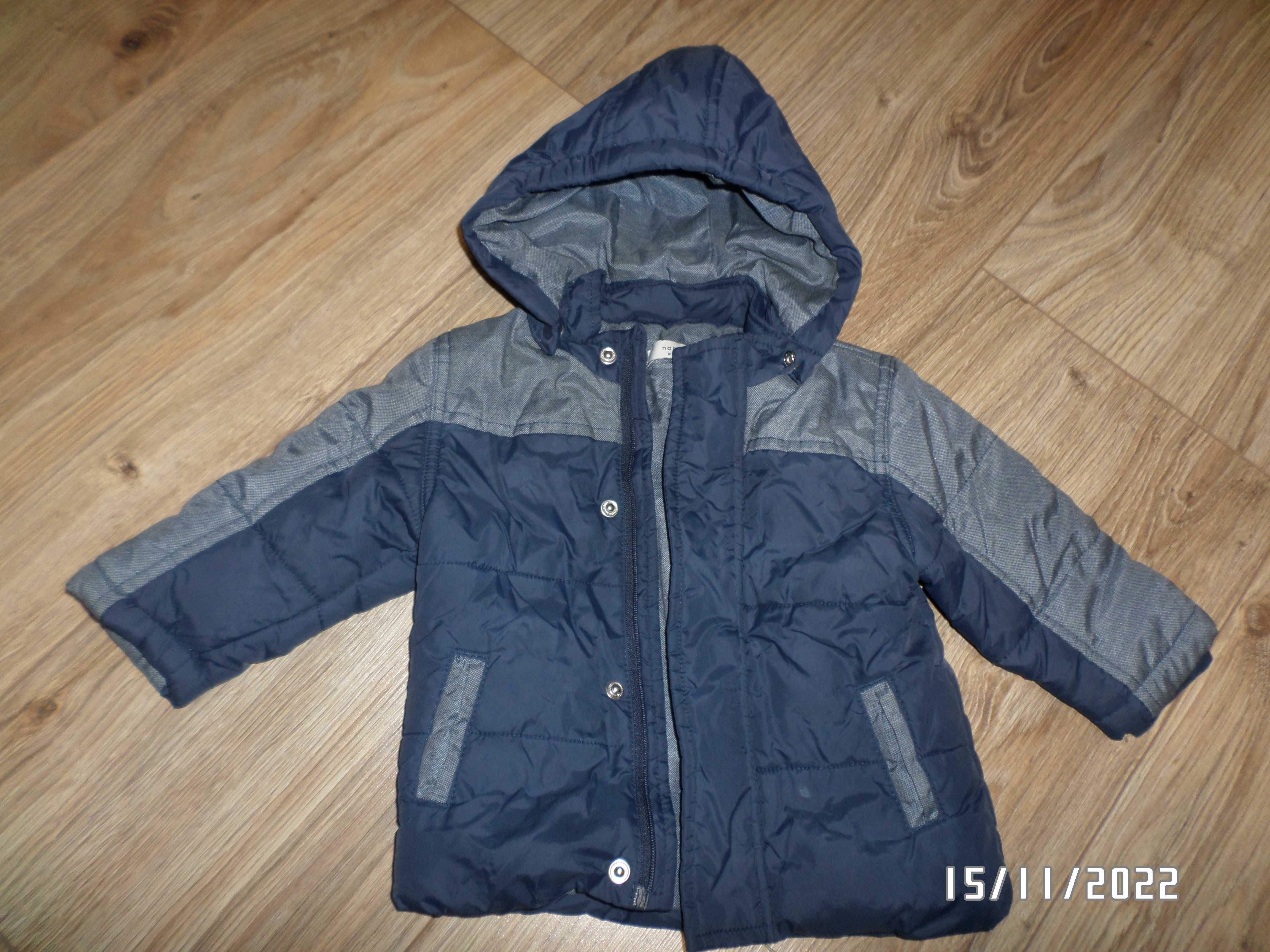 zimowa kurtka dla chłopca-rozmiar-68cm-4-6 miesięcy
