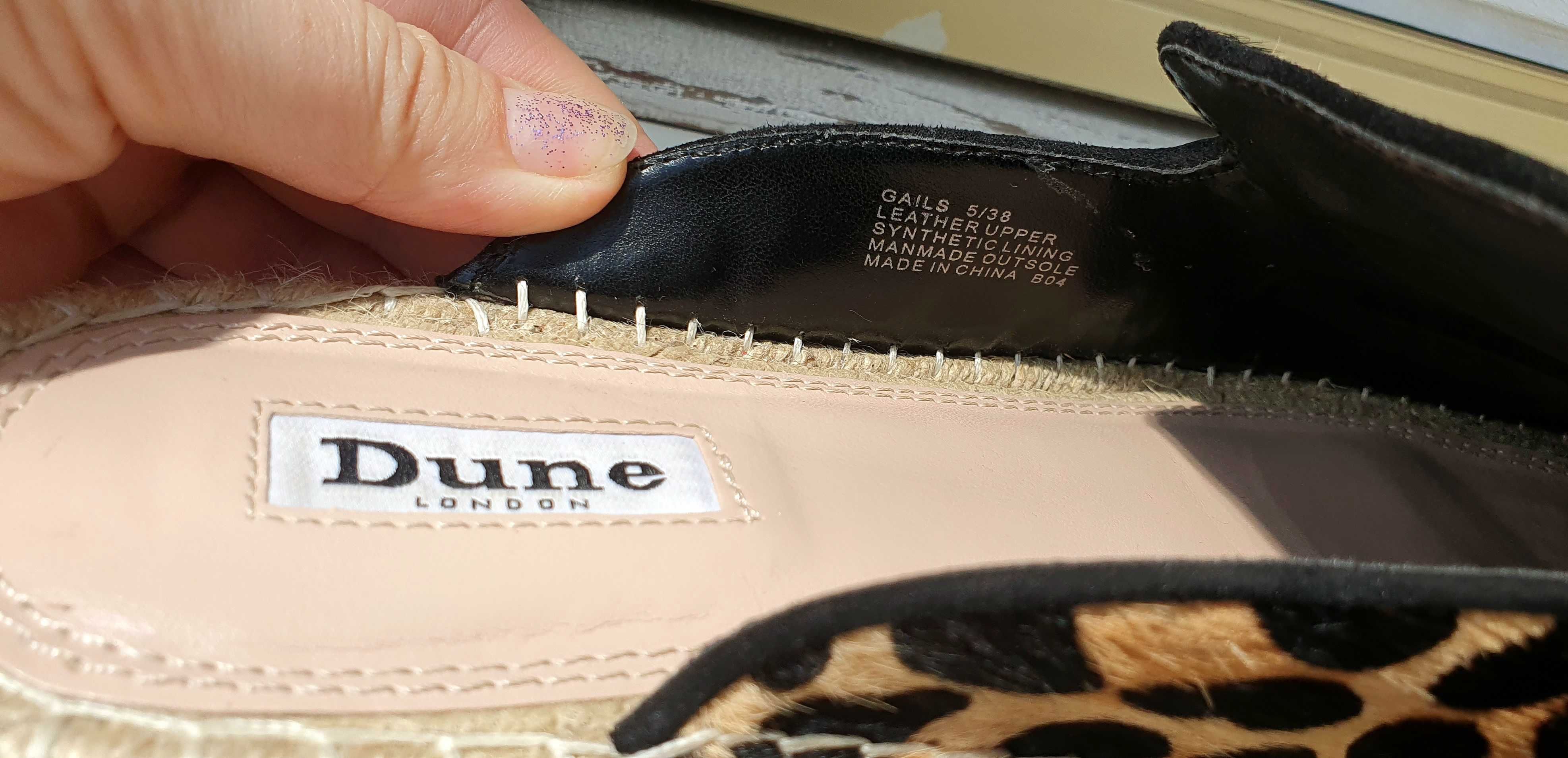 Espadryle Mule Dune London. Stan idealny. 38