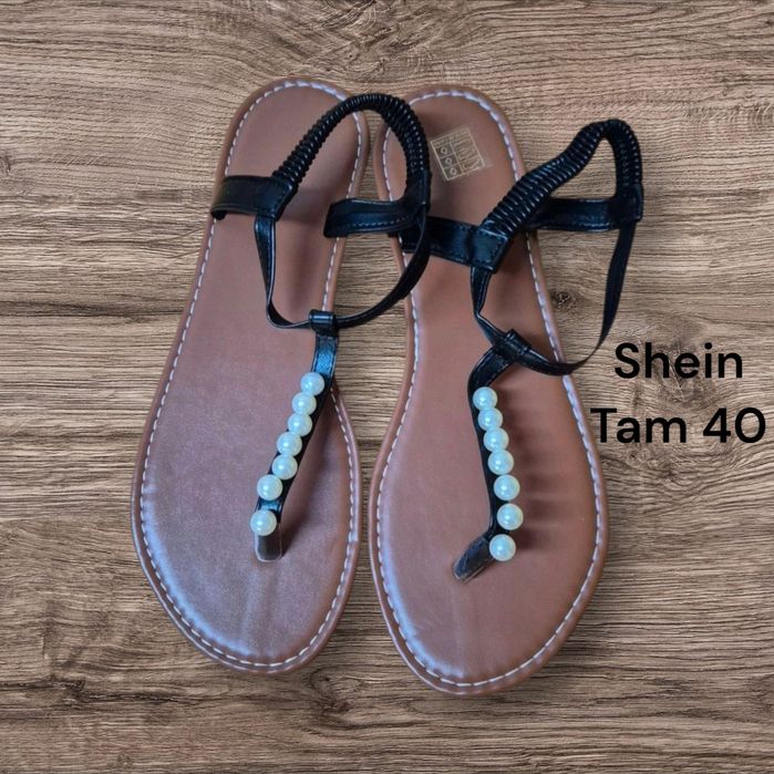 Sandálias Shein Pretas Tam 40