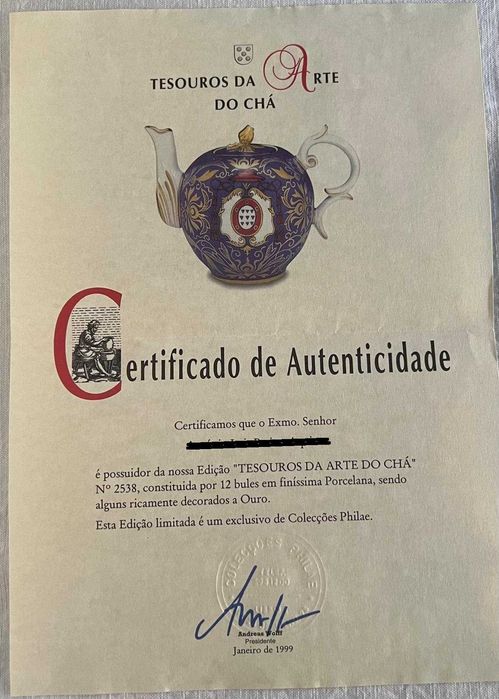 Coleções Philae Tesouros da Arte do Chá, edição limitada