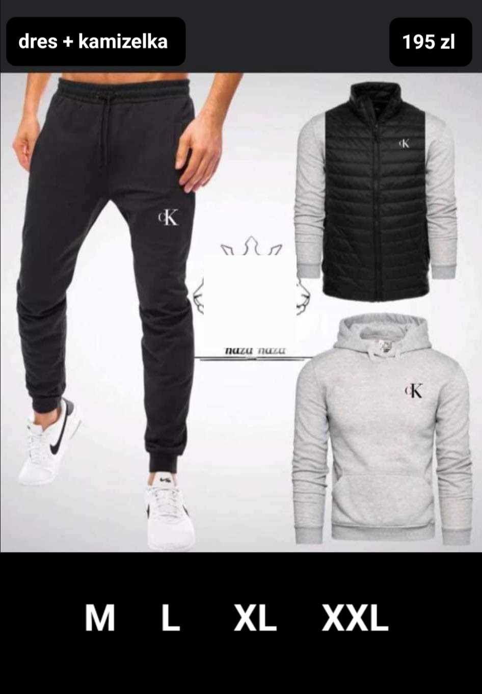 Nowy Komplet Męski M L XL XXL różne modele.