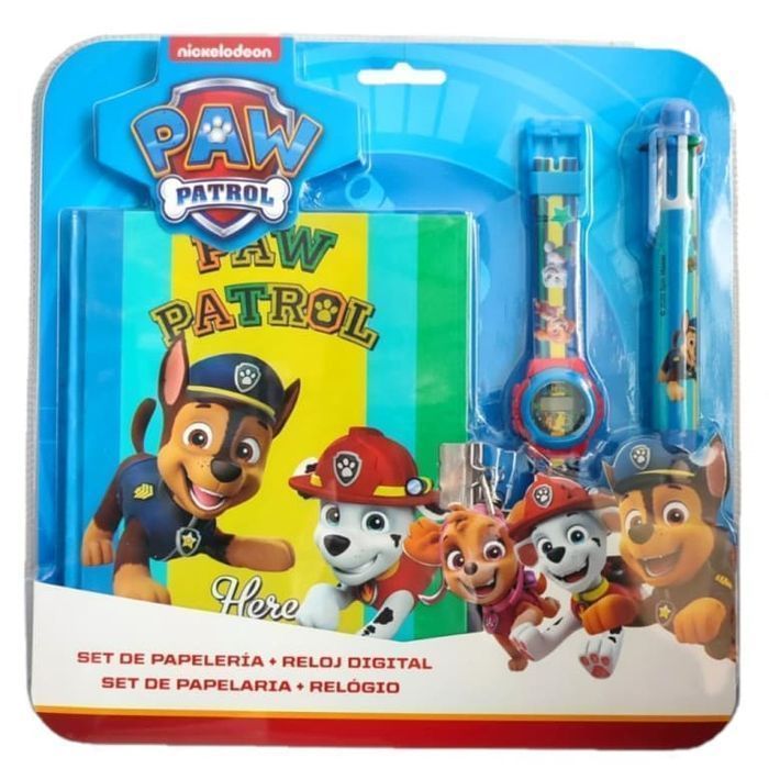 Zestaw na prezent pamiętnik zegarek długopis Psi Patrol