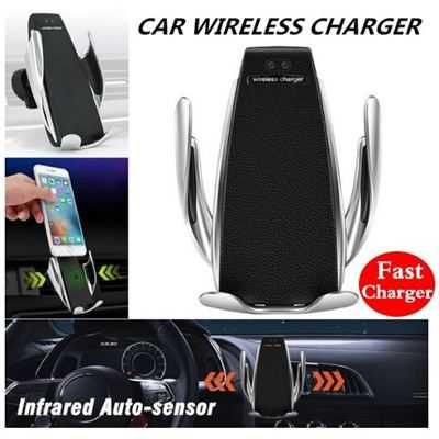 Carregador Wireless Qi com Suporte para Carro 10w Preto