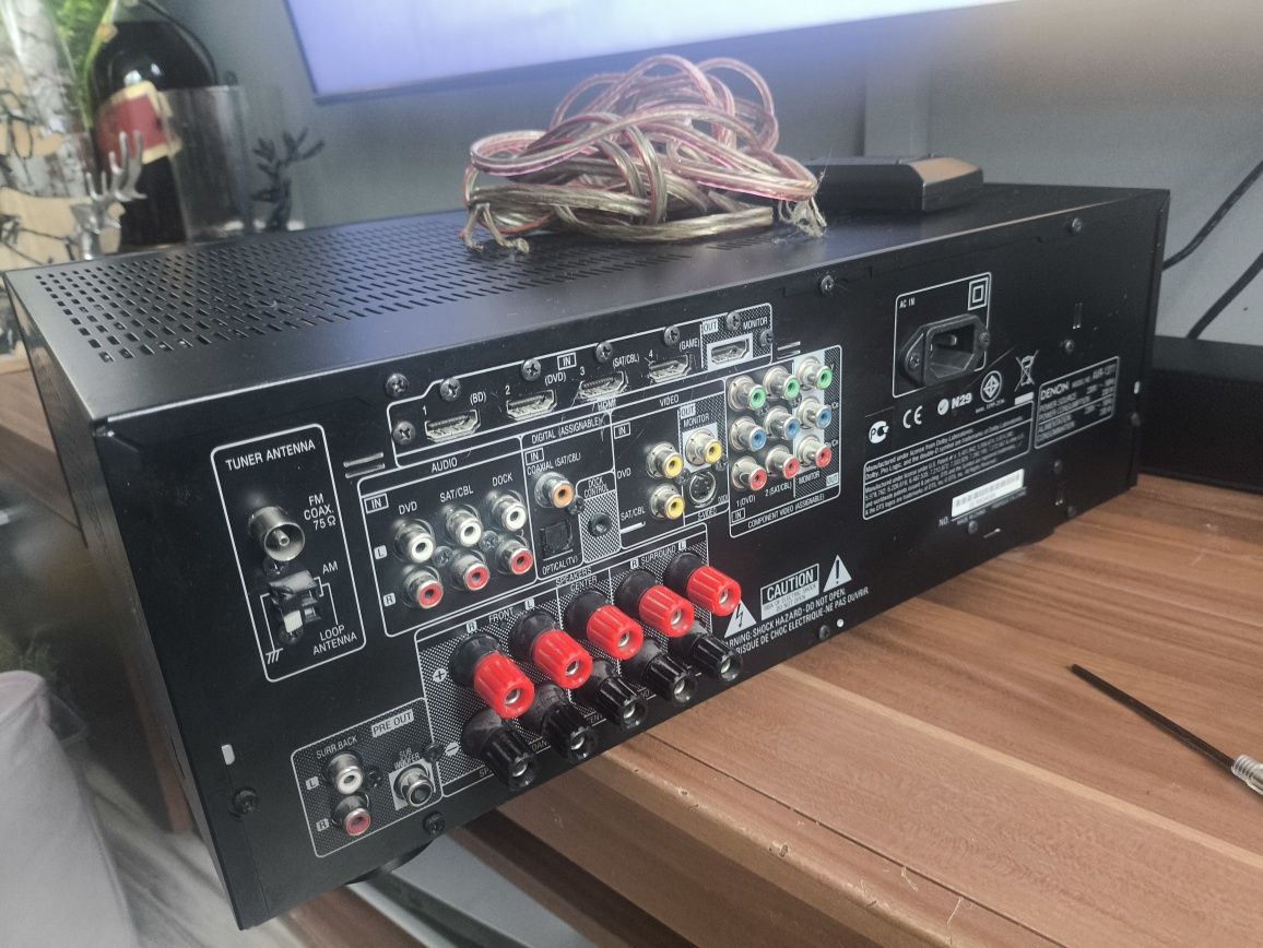Zestaw Denon AVR-1311 oraz kolumny podłogowe VK