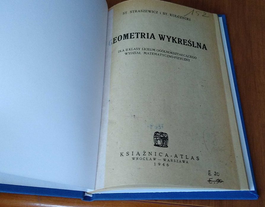 Geometria wykreślna dla 2 klasy liceum Straszewicz Kulczycki TWARDA