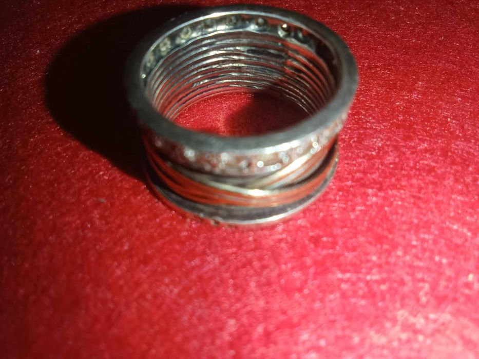 Ouro e Prata Anel de Senhora