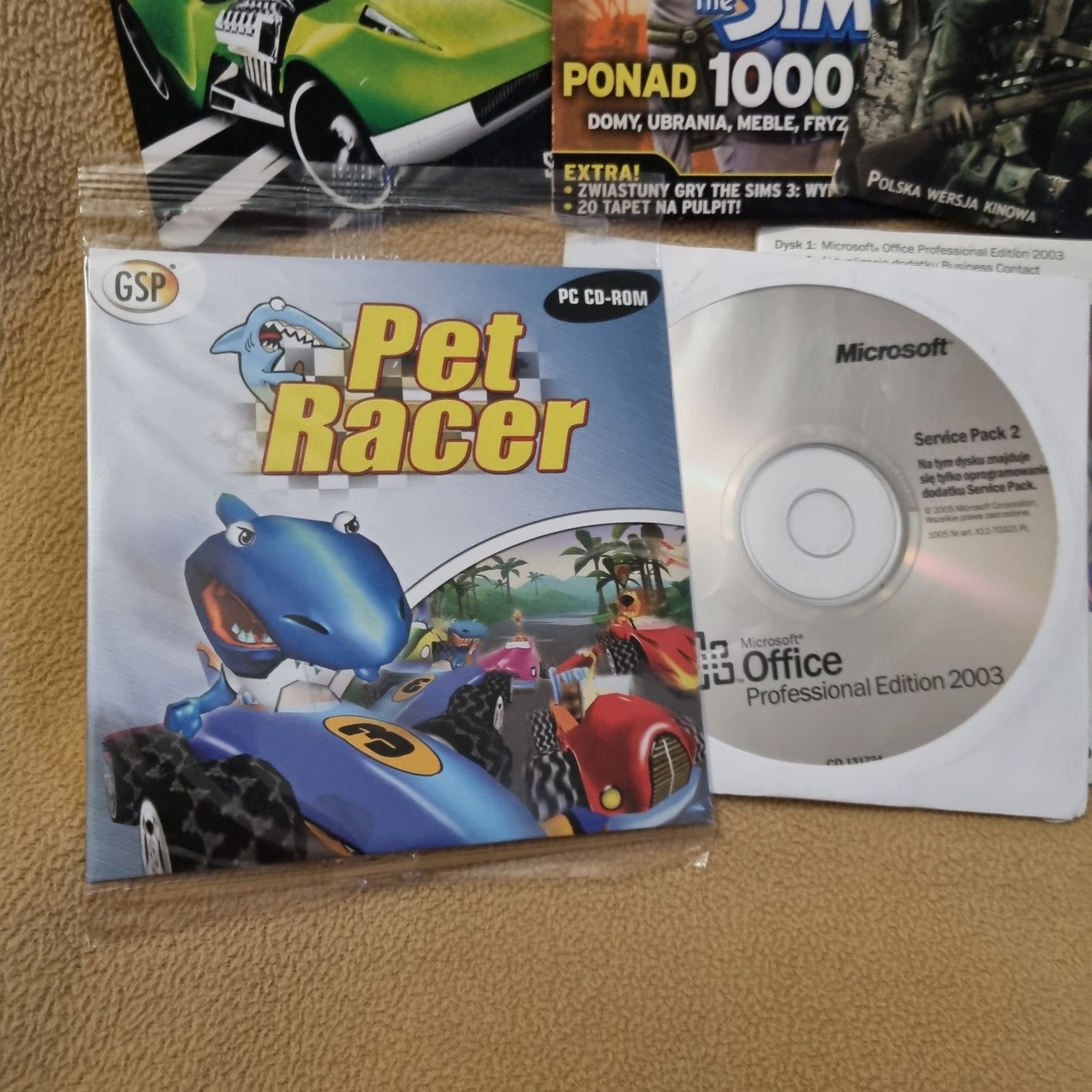 Zestaw gier i oprogramowania na PC
