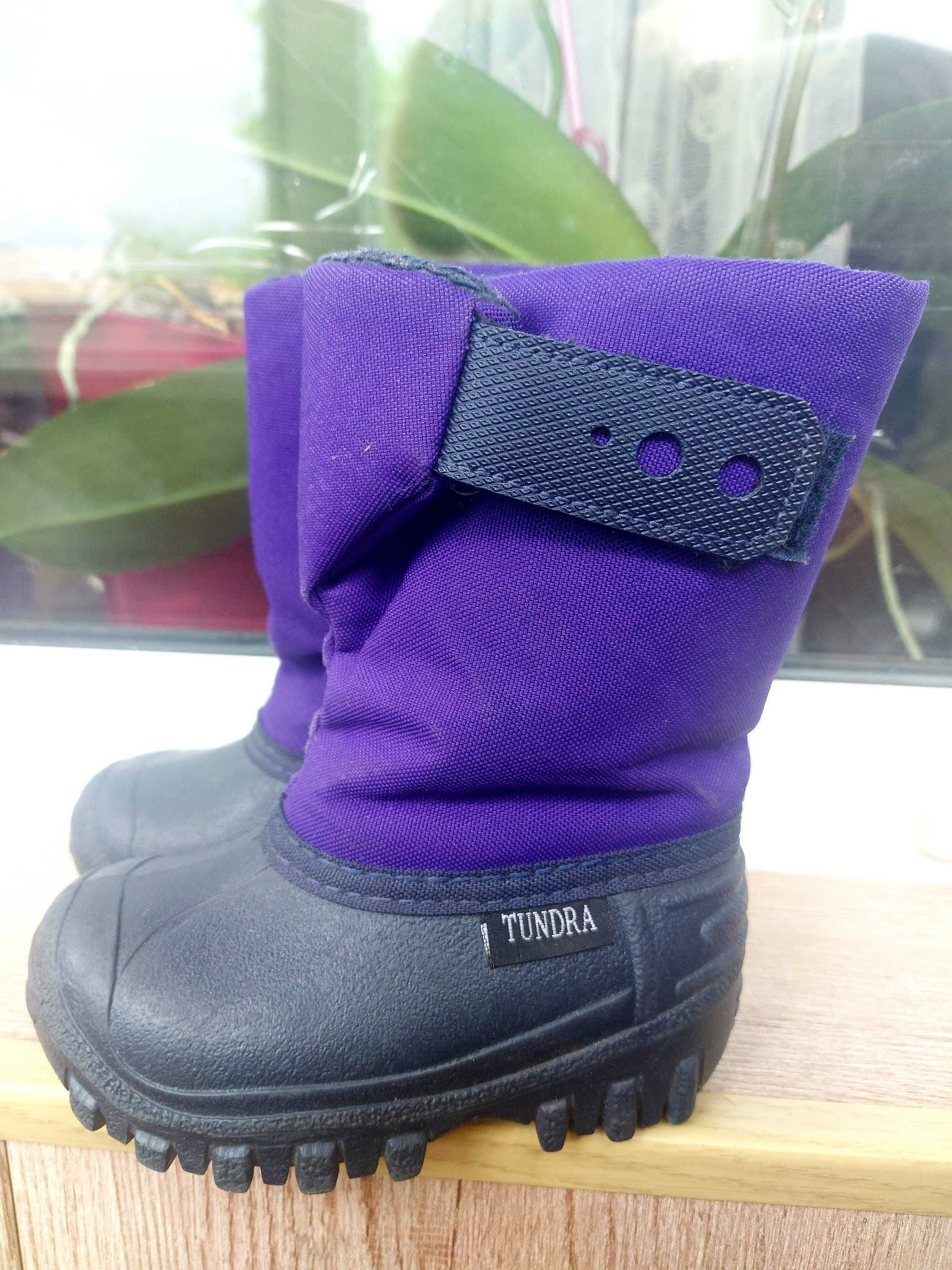 Зимові черевики дівчинки снігоходи tundra р.5 (12,5см), ботинки зимние