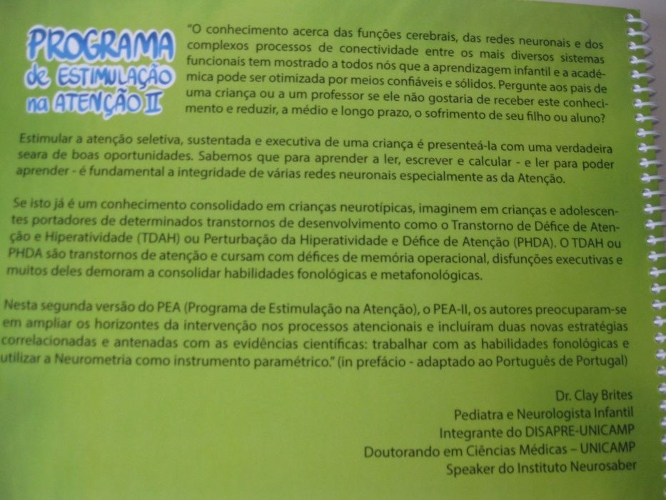 Programa de estimulação na atenção - NOVA