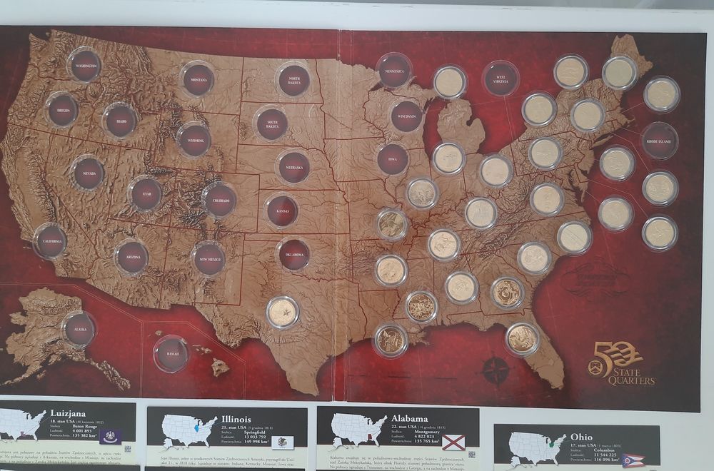 Amerykańskie ćwierćdolarówki