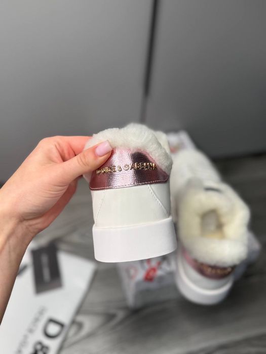 Кеды зимние dolce gabbana кроссовки с мехом зимне