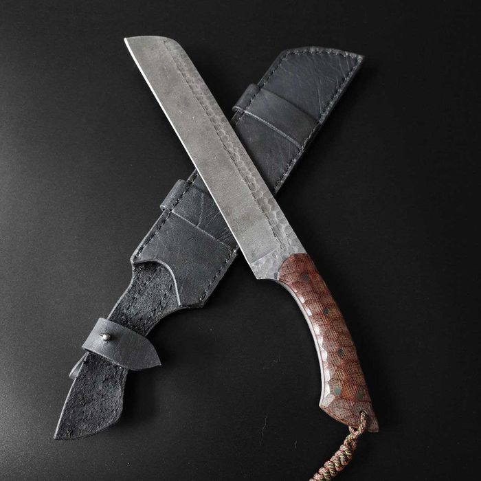 Ніж кований (сталь ШХ15), кукрі, кукри, мачете, на подарунок кованый