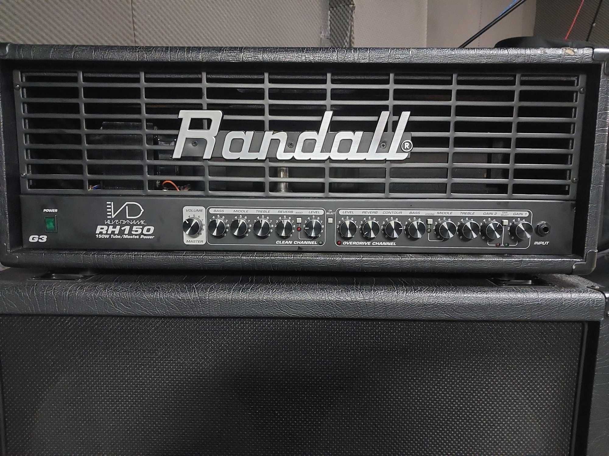 Wzmacniacz gitarowy Randall RH-150 G3 + footswitch + kolumna RS412XJ