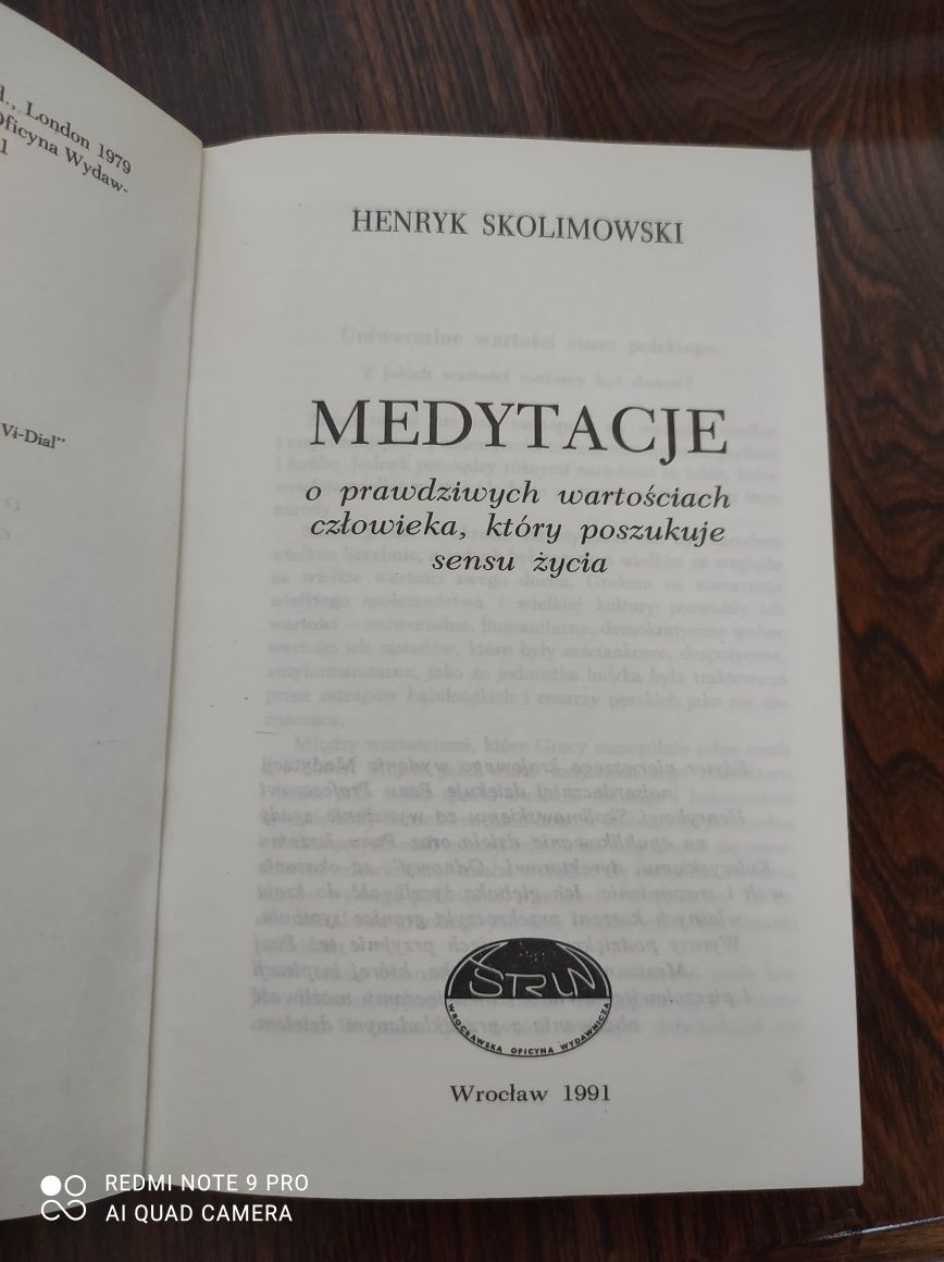 Henryk Skolimowski Medytacje