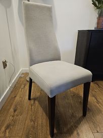 Krzesło LEO Paged Meble 4 szt. szare, beż 102 x 42,5 x  46 cm