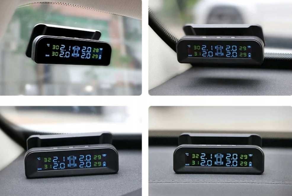 Bezprzewodowe Czujniki TPMS z Solarem LCD Monitorowanie Opon ttst1039