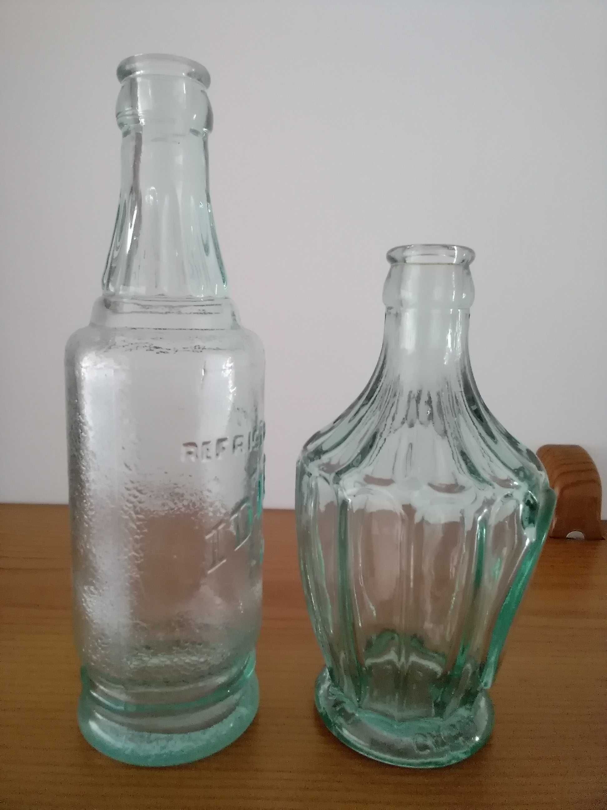 2 Garrafas Antigas Alto Relevo - Refrigerantes da Casa Ideal - Lisboa