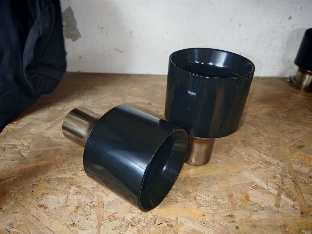 Końcówki wydechu stal nierdzewna tłoczone custom 101, 114 129mm